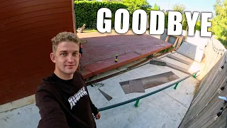 Getting Ready to Remove The Backyard Skatepark