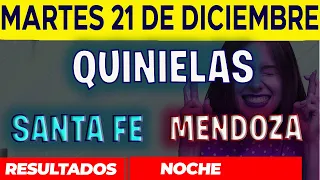 Resultados Quinielas Nocturna de Santa Fe y Mendoza, Martes 21 de Diciembre