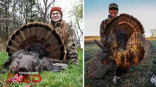 She Did What In Her THIRD TRIMESTER?! SELF FILMED Turkey Bow Hunt In Kansas! | Chasing Red