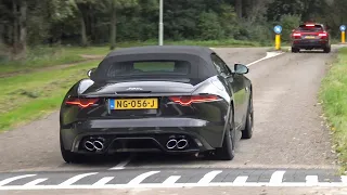 Jaguar F Type R V8 with CAPRISTO Straight Pipe Exhaust - CRAZY Revs and Accelerations!