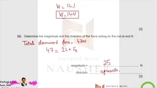 MJ20 P23 Q3 | Turning Effect of Forces | Cambridge A Level 9702 Physics |