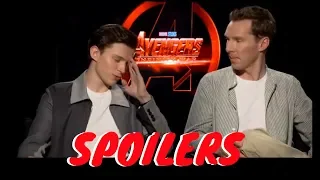 Tom Holland & Benedict Cumberbatch SPOILER INTERVIEWS Compilation: Avengers Infinity War