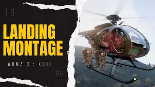 ARMA 3 Helicopter Landing Montage | PVP | King of the Hill Gameplay