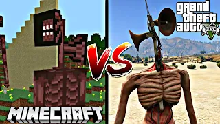 MINECRAFT SIREN HEAD VS GTA 5 SIREN HEAD - WHO IS BEST?