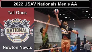 2022 USAV Open Nationals Men's AA - Tall Ones vs Newton Newts