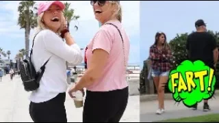 Funny Wet Fart Prank With The Sharter Toy At The Beach