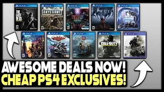 10 AWESOME PS4 GAME DEALS AVAILABLE RIGHT NOW - PS4 EXCLUSIVES SUPER CHEAP!