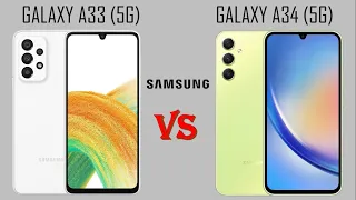 Samsung Galaxy A33 (5G) VS Galaxy A34 (5G) | Comparison | Technoideas360