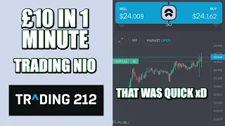 £10 IN 1 MINUTE | Nio 14th Oct | Trading 212 CFD