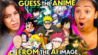 Can YOU Guess The Anime From The A.I Art?! | React