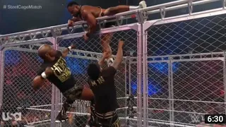 WWE Raw Bobby Lashley vs Big E Steel Cage match for WWE championship on Raw highlight.
