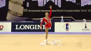 Deng Senyue (CHN) - Ribbon Final - 2014 World Rhythmic Gymnastics Championships