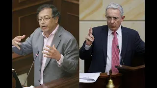 Duro agarrón entre Gustavo Petro y Álvaro Uribe en el Senado | Noticias Caracol