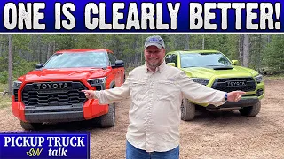 Which is Better Off-Road? 2022 Toyota Tundra TRD Pro vs. 2022 Toyota Tacoma TRD Pro!