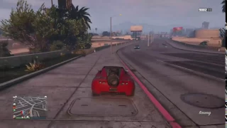 GTA ONLINE: Running people over in a voltic rocket car