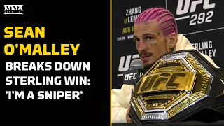 Sean O’Malley Breaks Down Knockout of Aljamain Sterling: ‘I’m A Sniper’ | UFC 292 | MMA Fighting