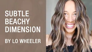 Subtle Beachy Dimension by Lo Wheeler | Face-Framing Technique | Kenra Professional