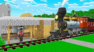 FERİTED'İN YENİ TREN İSTASYONU 🚂 - Minecraft