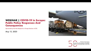 WEBINAR | COVID-19 in Europe: Public Policy Responses And Consequences