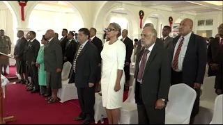 Fijian President officiates at the swearing-In of the Newly Elected Fijian Prime Minister