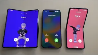 Samsung Galaxy Z Fold4 & Galaxy Z Flip 4 vs iPhone 14 Pro Max Incoming Call