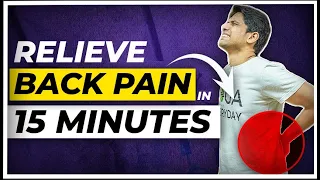 9 Exercises for BACK PAIN RELIEF in Hindi | Follow Along | Saurabh Bothra Yoga