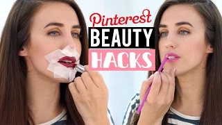 PROBANDO Tips de belleza de pinterest  | Beauty hacks pinterest tested