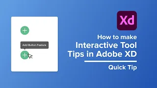 How to make Interactive Tool Tips in Adobe XD | Prototyping Quick Tip