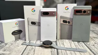 Google Pixel 7 / 7 Pro and Pixel Watch - Unboxing and First Impressions
