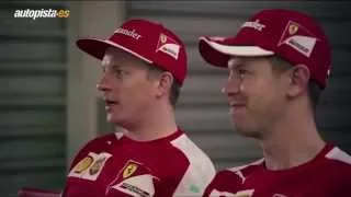 Esteban Gutierrez enseña a Raikkonen y a Vettel a hablar español | Autopista.es