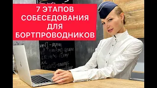 7 ЭТАПОВ СОБЕСЕДОВАНИЯ ДЛЯ БОРТПРОВОДНИКОВ (СТЮАРДЕСС) В АЭРОФЛОТЕ ( ПОБЕДА S7, РОССИЯ)