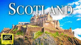 FLYING OVER SCOTLAND (4K Video UHD) - Relaxing Music With Stunning Beautiful Nature Film For Reading
