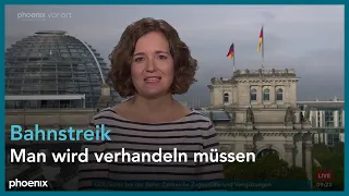 nachgefragt mit Henrike Rosbach zum Bahnstreik der GDL am 02.09.21