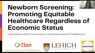 Newborn Screening: Promoting Equitable Healthcare for #EveryChild Regardless of Economic Status