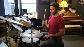 we will rock you - simple drum set play through - example drum cover
