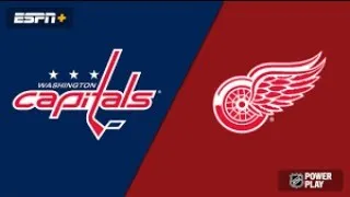 "Breathing Room" Capitals (36-30-11) vs. Red Wings (38-31-8) NHL P-B-P/Color 4-9-24