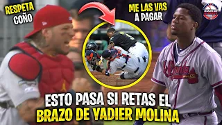 Esto PASA cuando RETAS el BRAZO de YADIER MOLINA | MLB