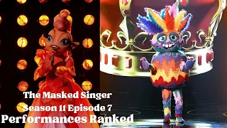 The Masked Singer Season 11 Episode 7 Performances Ranked