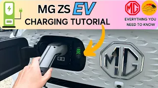 MG ZS EV Tutorial - Charging Functions Explained - Fast Charge, Scheduled Charge and More!