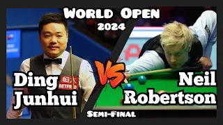 Ding Junhui vs Neil Robertson - World Open Snooker 2024 - Semi-Final Live (Full Match)