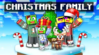 Having A CHRISTMAS Family In Minecraft