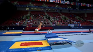 BRAS Mafalda (POR) - 2017 Trampoline Worlds, Sofia (BUL) - Qualification Double Mini Routine 2