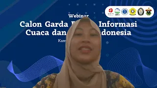 Webinar Calon Garda Depan Informasi Cuaca dan Iklim