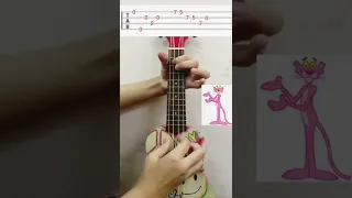 pink panther - easy ukulele