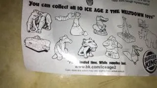 Ice age 2 the meltdown (2006) Burger King Kids Meal Silly Scrat