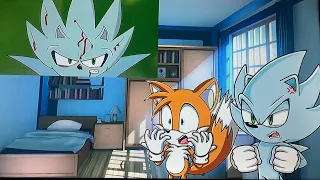 Tails and Nazo Reacts to Nazo the hedgehog vs Turbo Mecha Sonic (Sprite Battle)