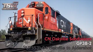 U75531-04 Oakville to Aldershot - CN Oakville Subdivision - GP38-2 - Train Sim World 2020