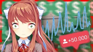 МОНИКА СТАЛА ПОПУЛЯРНОЙ! (Youtuber Club) | Мод для Doki Doki Literature Club