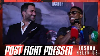 Anthony Joshua Post Fight Press Conference After Helenius Win