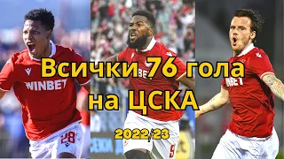 Всички 76 гола на ЦСКА | сезон 2022/23